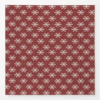 Tischdecke Strick mit Sternen