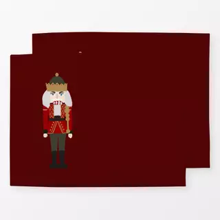 Tischset Nussknacker Rot