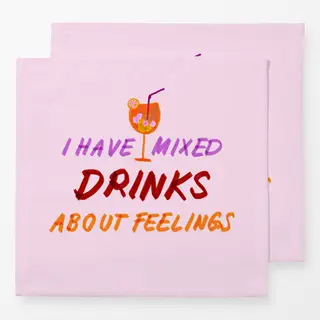 Servietten Mixed Drinks Typo