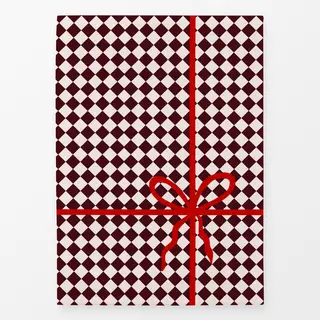 Geschirrtücher Geschenk Karo Schleife