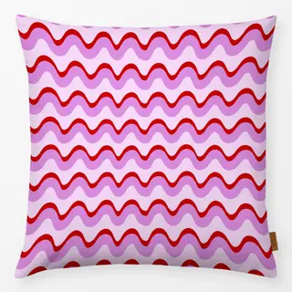 Kissen Welle Doppelt Pink Rot