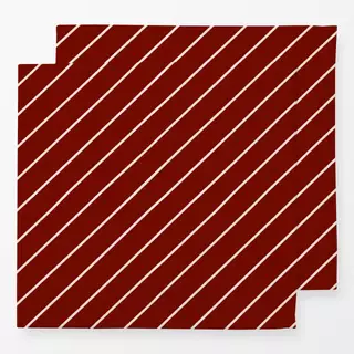 Servietten Streifen Diagonal Rot
