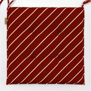 Sitzkissen Streifen Diagonal Rot