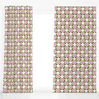 Dekovorhang Rosa Grün