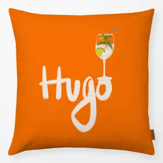 Kissen Hugo Typo Orange