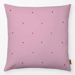 Kissen Mini Dots Rosa Rot