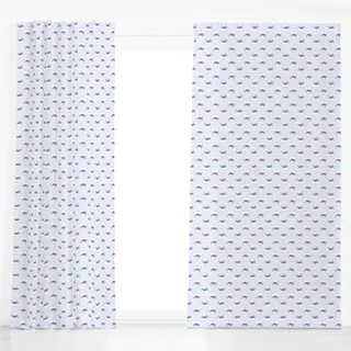 Dekovorhang Perlen Babyblau