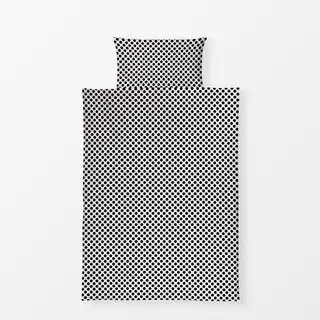 Bettwäsche Polkadots Mittel Schwarz