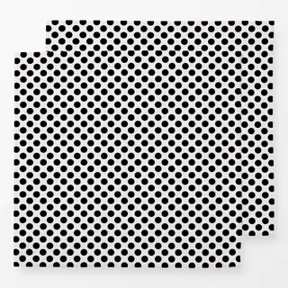 Servietten Polkadots Mittel Schwarz