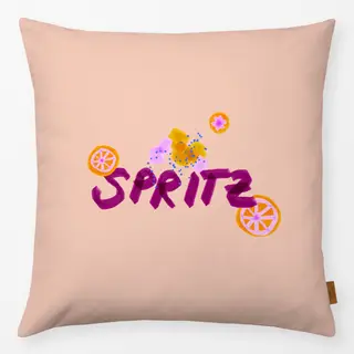 Kissen Spritz Typo & Orange