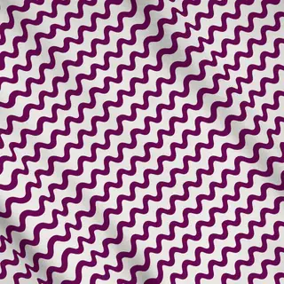 Meterware Wellenmuster Lila Beige
