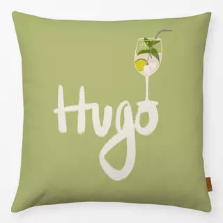 Kissen Hugo Typo Hellgrün