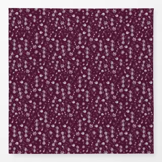 Tischdecke Blumenmuster Burgundy