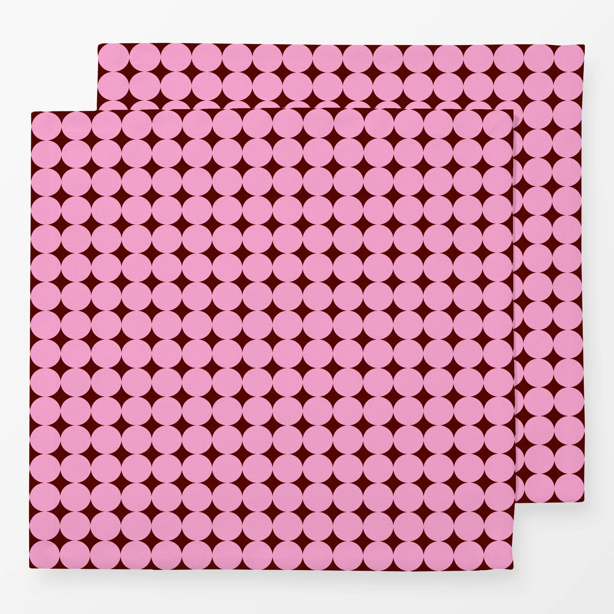 Servietten Punkte groß Pink - Symbole & Muster - von „Sophie Augustin Illustration"; Muster, Punkte, Kreise, Dots, schlicht,...