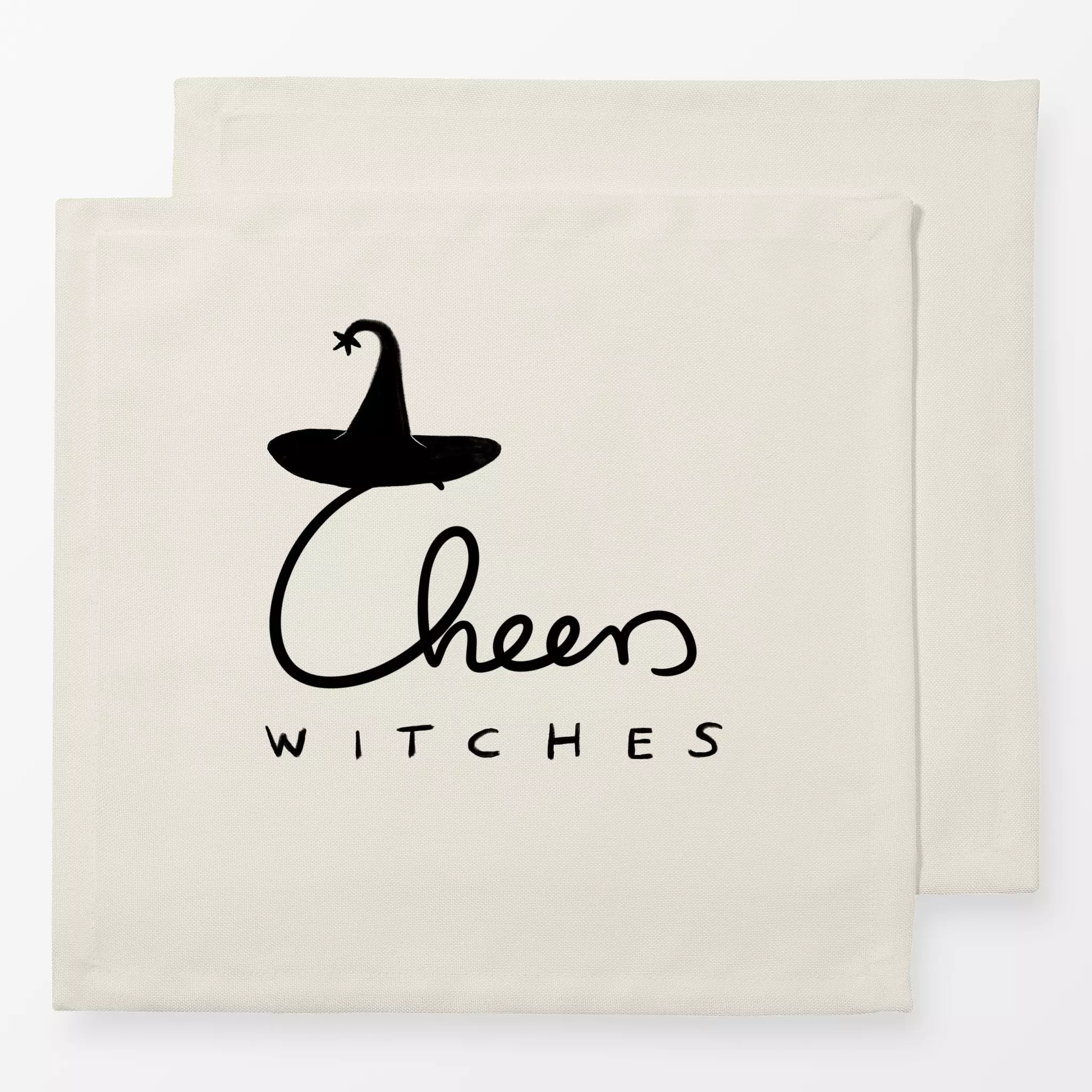 Servietten Cheers Witches Halloween - Sprüche & Schriftzüge, Anlässe - von „Sophie Augustin Illustration"; Halloween, Witch,...
