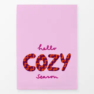 Geschirrtücher Cozy Season Pink Wellen