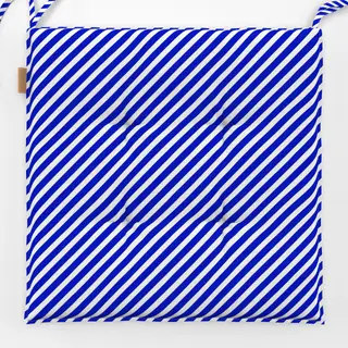 Sitzkissen Diagonale Streifen Blau