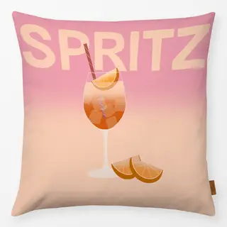 Kissen Spritz Typo Verlauf Rosa