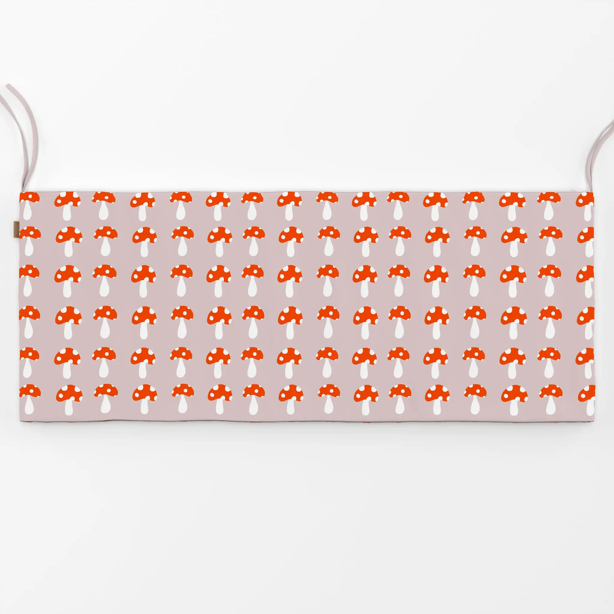 Bankauflage Fliegenpilz Pattern Beige - Herbst, Symbole & Muster, Pflanzen & Botanik - von „Sophie Augustin Illustration"; P...