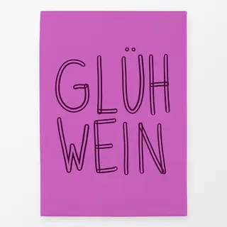 Geschirrtücher Glühwein Typo