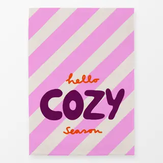 Geschirrtücher Cozy Season Diagonale Pink