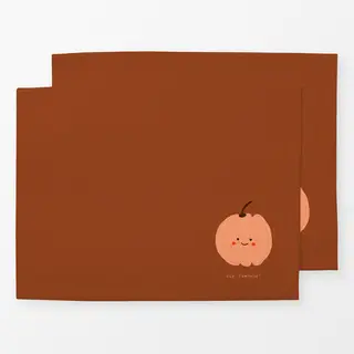 Tischset Orangebraun