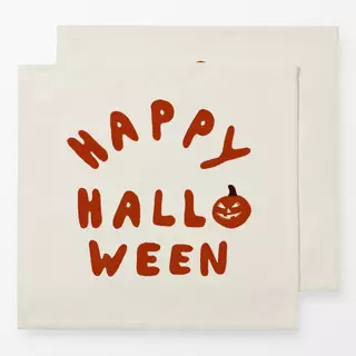Servietten Happy Halloween Kürbis