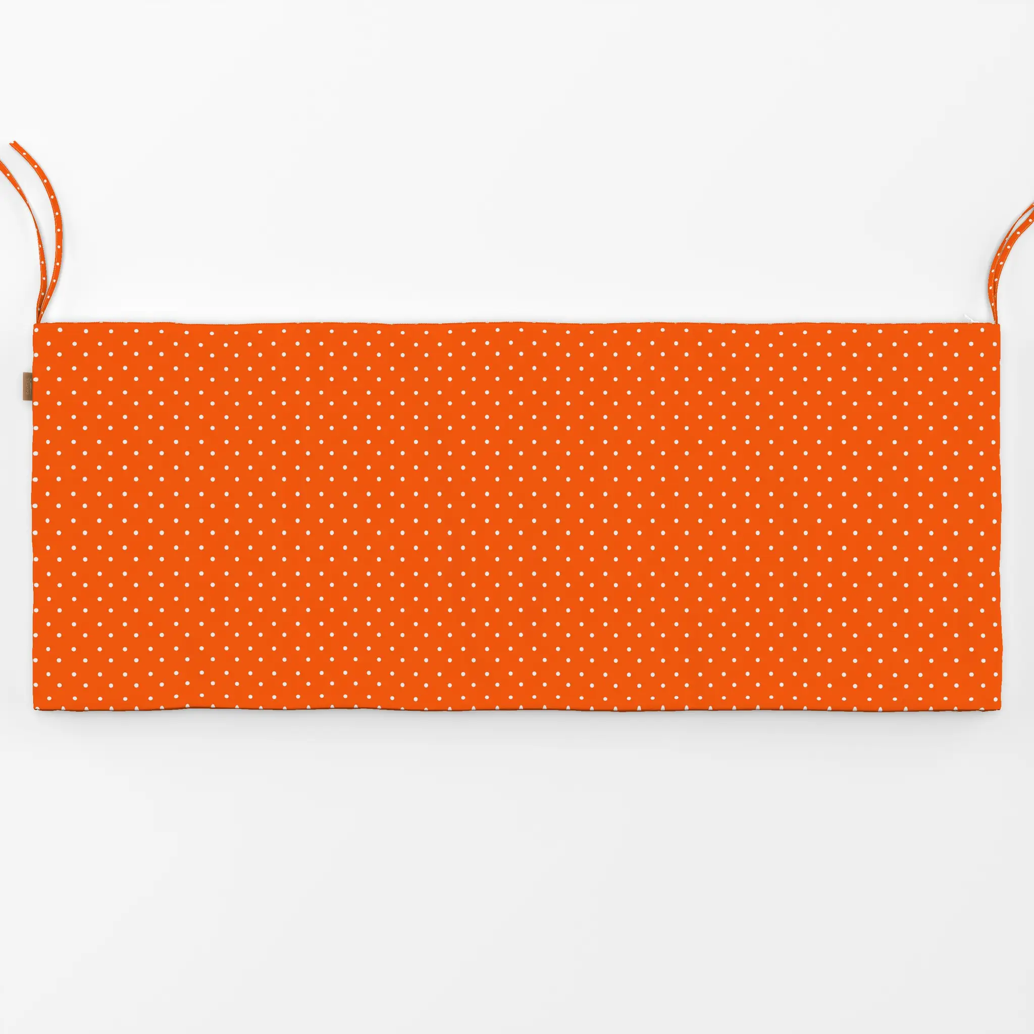 Bankauflage Polkadots Halbversatz Orange - Symbole & Muster - von „Sophie Augustin Illustration"; Punkte, Retro, Dots, vinta...