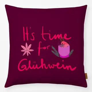 Kissen Time for Glühwein Berry