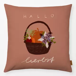 Kissen Erntekorb Hallo Herbst