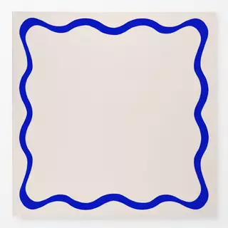 Tischdecke Welle Blau