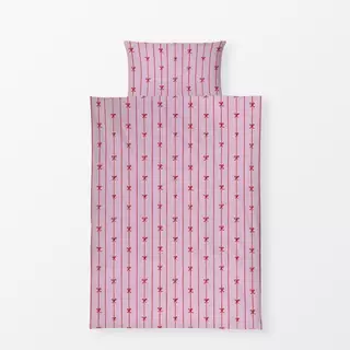 Bettwäsche Schleifenmuster Rosa