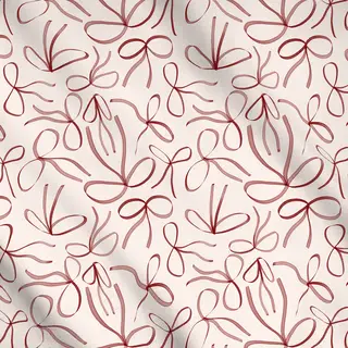 Meterware Beige Rot