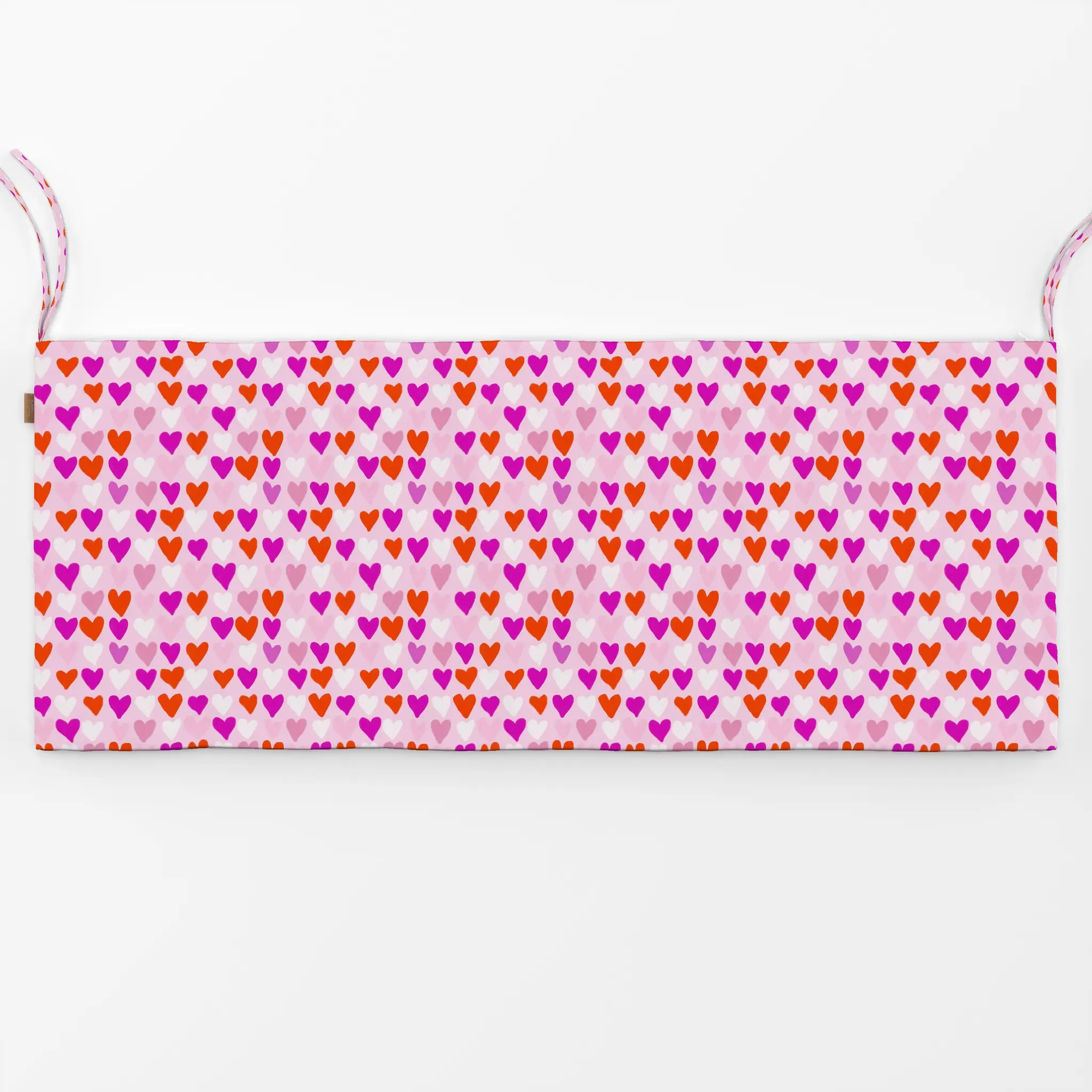 Bankauflage Herzen Pink - Frühling, Liebe, Romantik & Pride, Symbole & Muster - von „Sophie Augustin Illustration"; Herzen, ...
