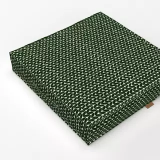 Bodenkissen Strickmuster Optik Grün