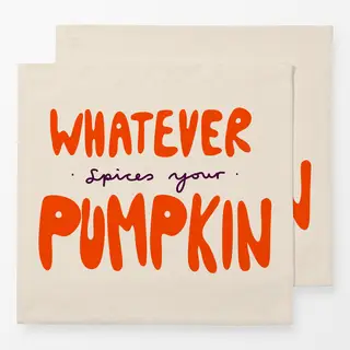 Servietten Pumpkin Typo