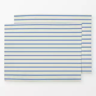 Tischset Streifen Blau