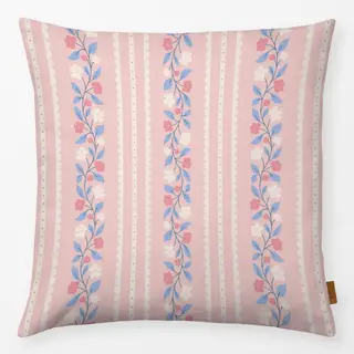 Kissen Blumen und Spitze Rosa