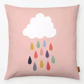 Kissen Bunter Regen Pink