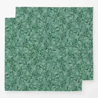 Servietten Under the Mistletoe Green