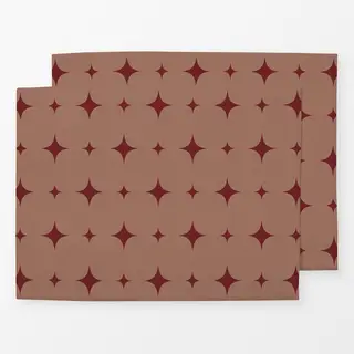 Tischset Mocca Weinrot