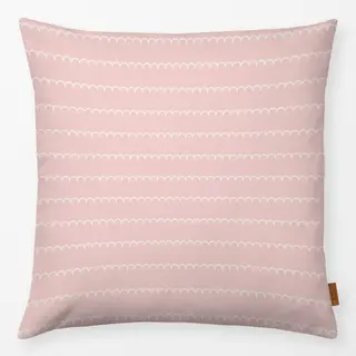Kissen Wellige Streifen Rosa