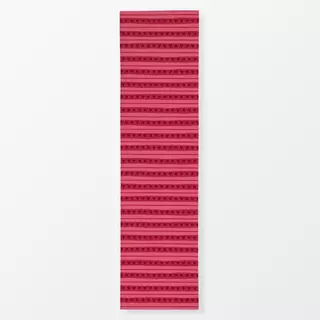 Tischläufer Streifen & Herzen Viva Magenta