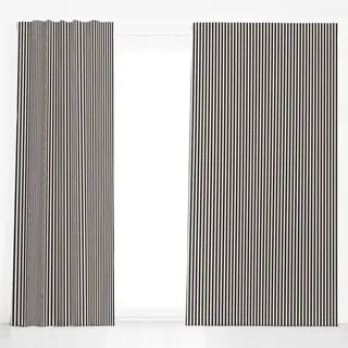 Dekovorhang Scandi Streifen Monochrome