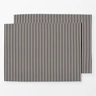 Tischset Scandi Streifen Monochrome