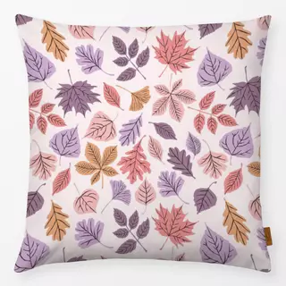 Kissen Herbstblätter Lila Rosa