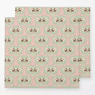 Servietten Christmas Deer Pink