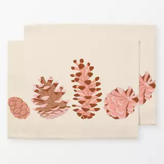 Tischset Tannenzapfen Print