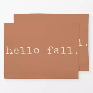 Tischset Hello Fall Typewriter