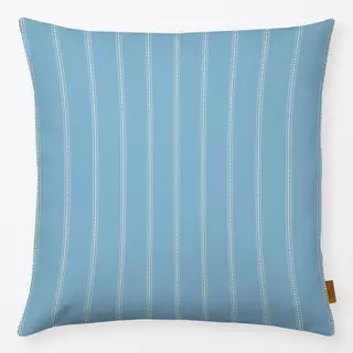 Kissen Vintage Streifen Blau Weiss